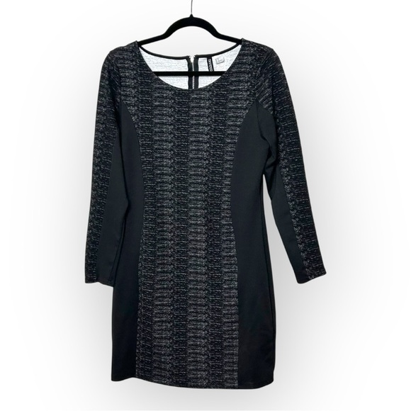 H&M Divided Black Long Sleeve Dress 14 - Picture 1 of 5